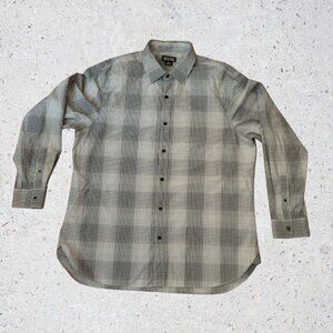 Michael Michael Kors Men’s XL Black White Gray Check Button Down Shirt